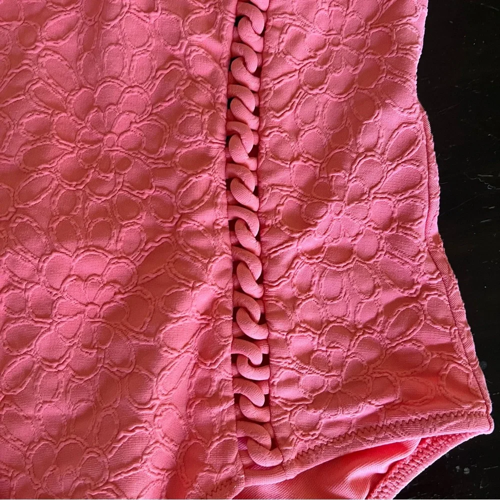 Jessica Simpson MELON Rose Bay 1 piece swimsuit adjustable straps removable pads
